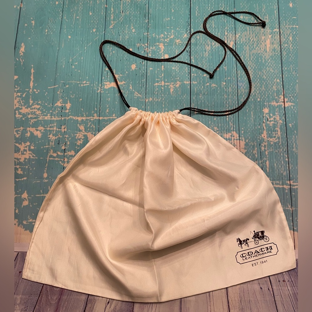 Coach Ivory Drawstring Bag